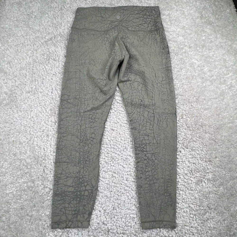 Lululemon Wunder Train High Rise Tight Legging Thread Dye Rover Green
